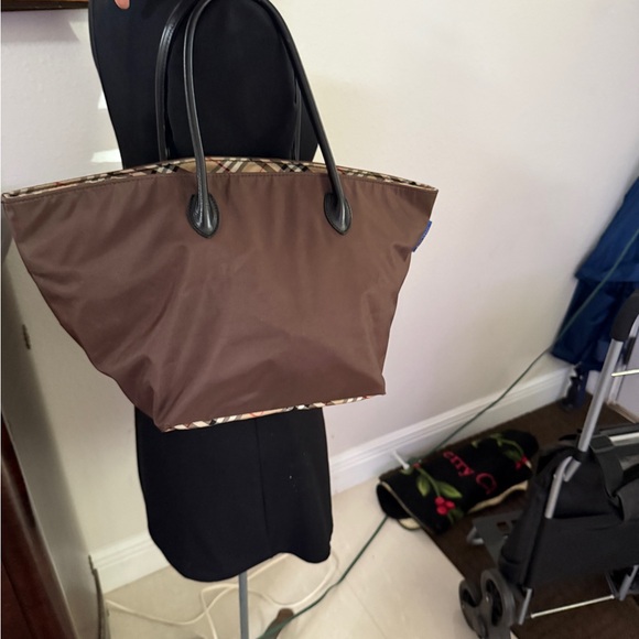 Burberry tote bag nova check blue label nylon - Picture 11 of 11